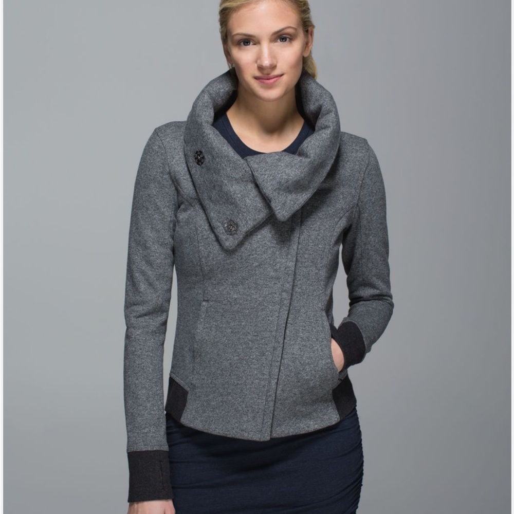 Lululemon Athletica karmacollected jacket heathered grey